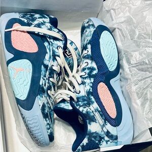 Jordan Tatum 2 GPX in Blue and Coral (Denim) Size 11